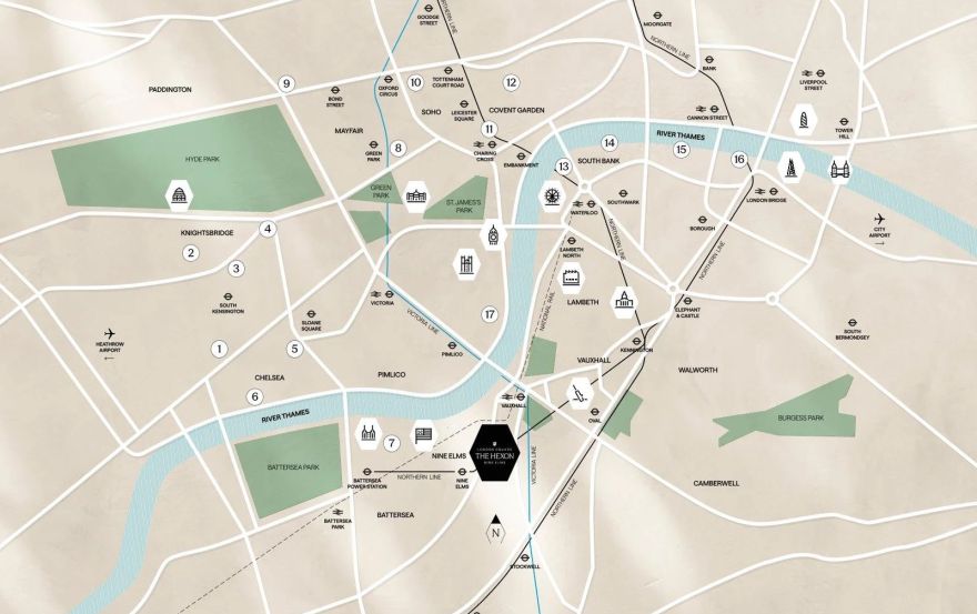 Site plan – The Hexon