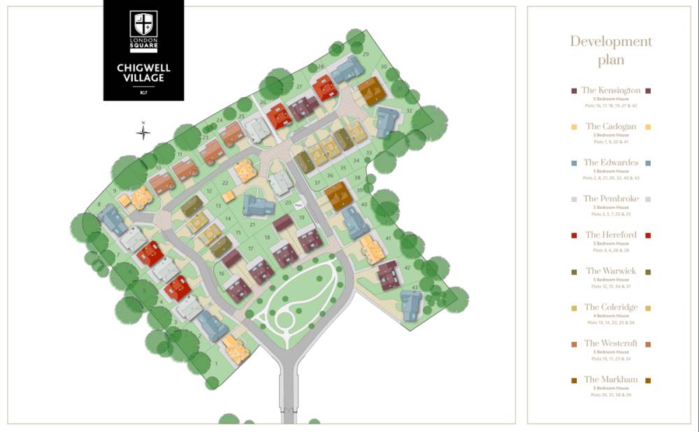 Site plan London Square Chigwell Village#