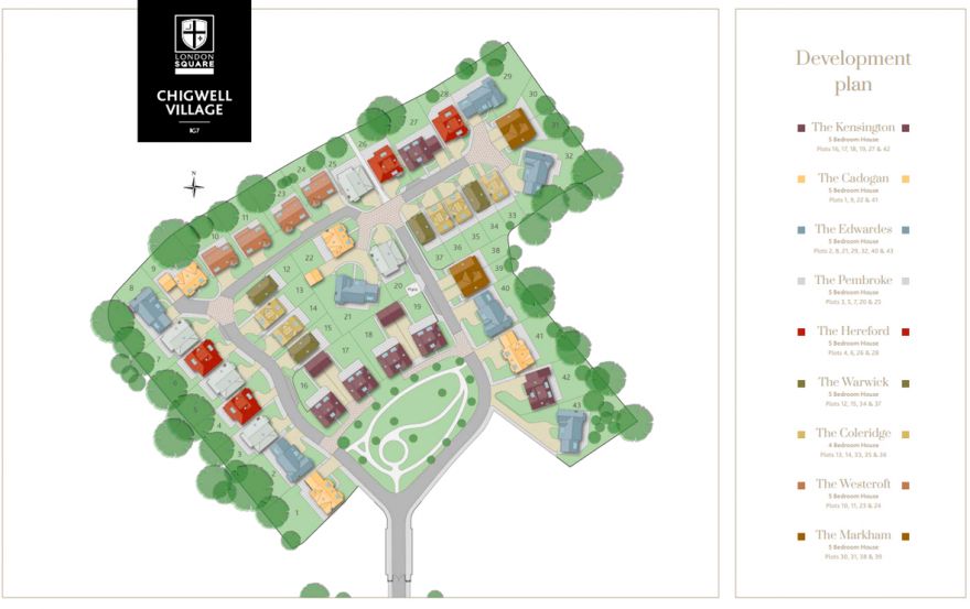 Site plan – London Square Chigwell Village