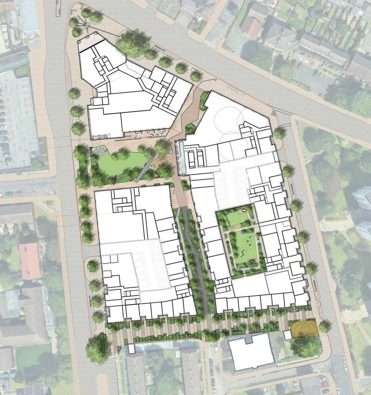 Site plan Leegate Shopping Centre#