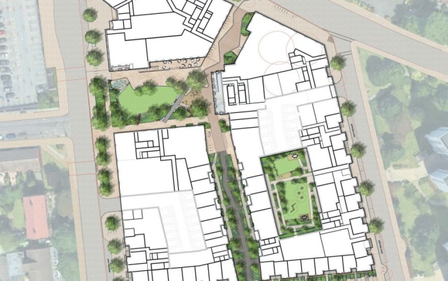 Site plan – Leegate Shopping Centre