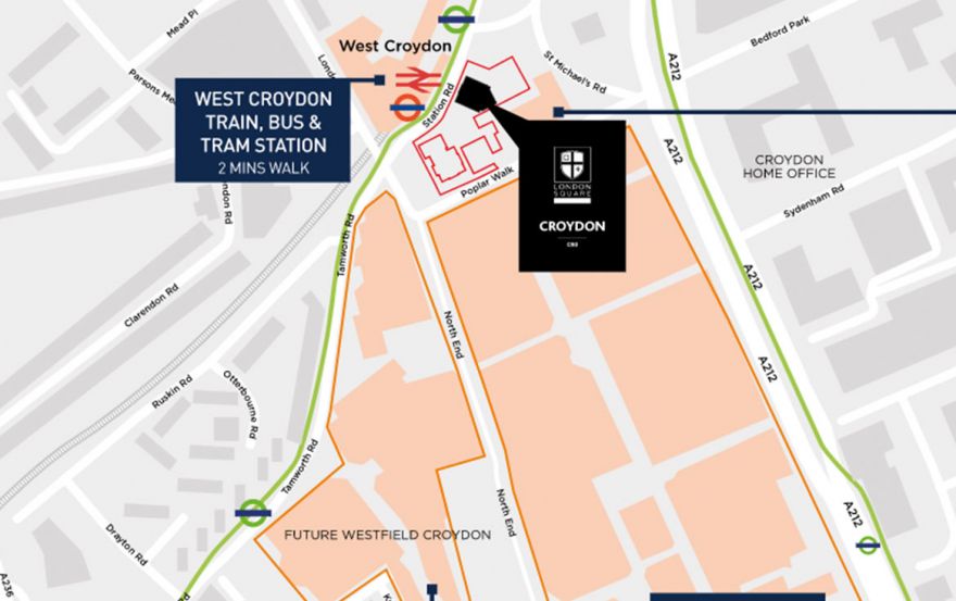 Site plan – London Square Croydon