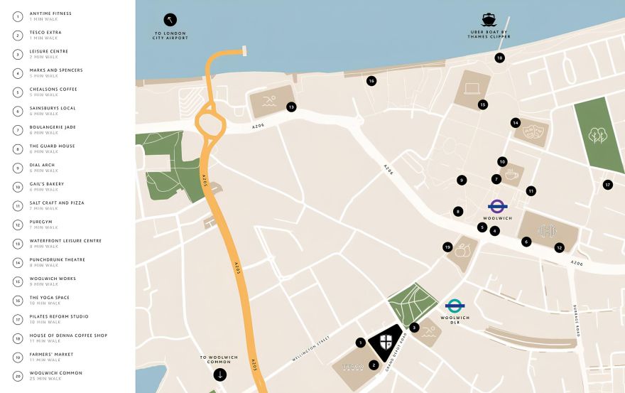 Site plan – London Square Woolwich