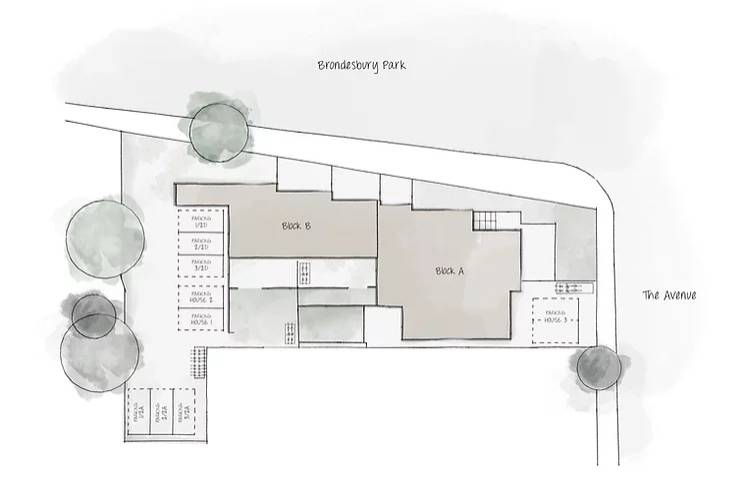 Site plan Queen's Park Residences#