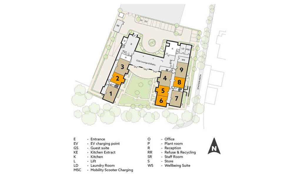 Site plan Augustus House#
