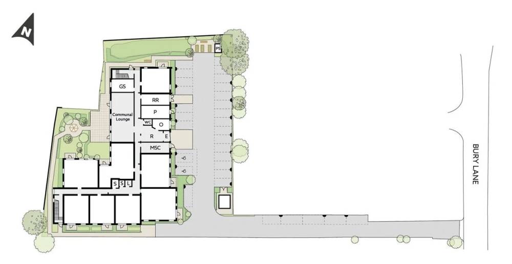 Site plan Beesons House#