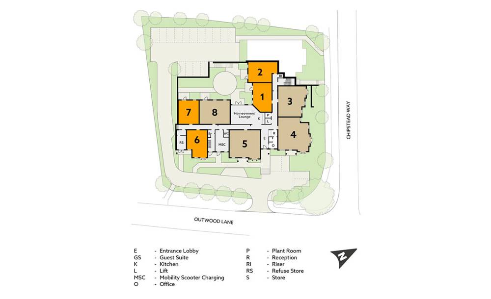 Site plan Goldfinch House#