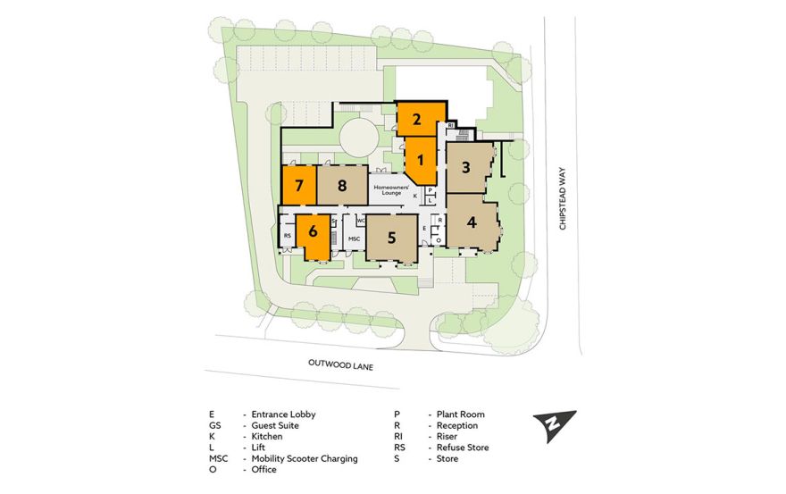 Site plan – Goldfinch House