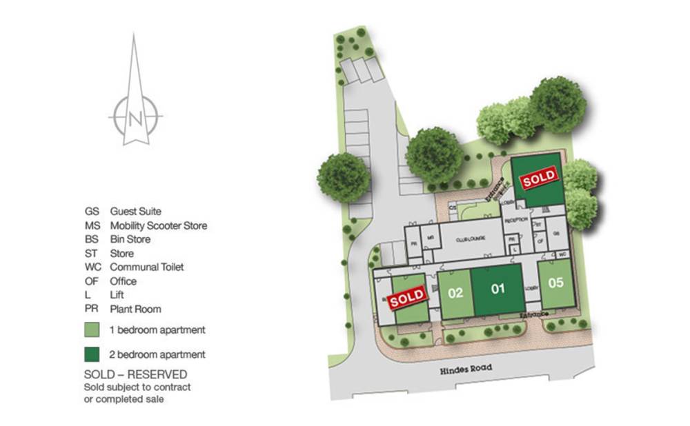 Site plan Rosen House#
