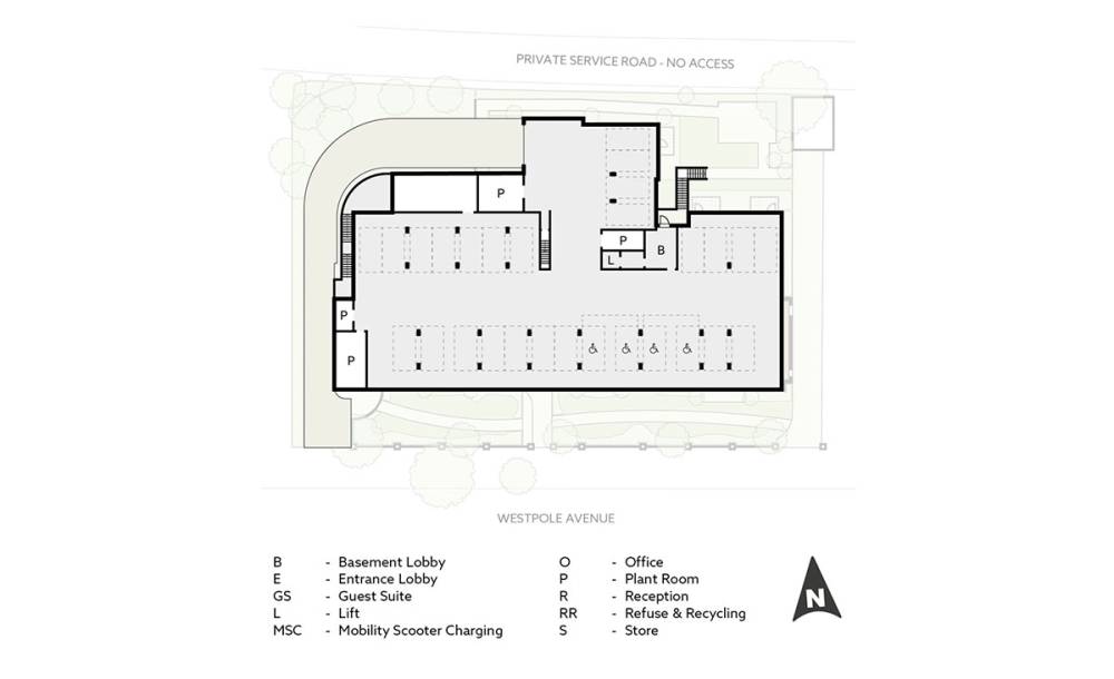Site plan Samuel House#