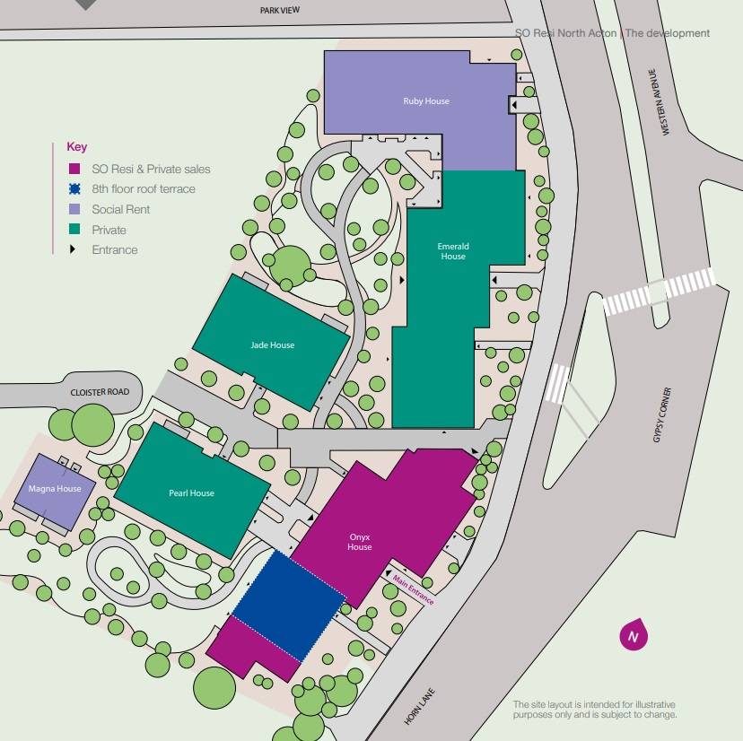Site plan SO Resi North Acton#