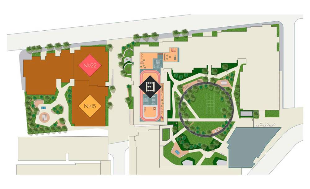 Site plan Queens Cross#