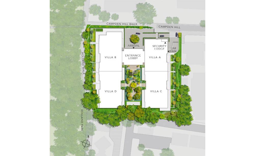 Site plan Holland Park Villas#