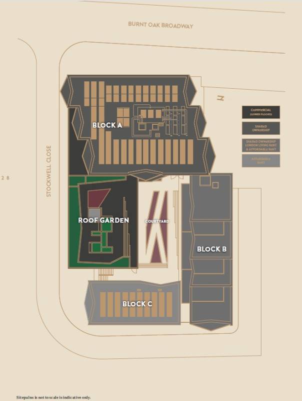 Site plan ICON at Burnt Oak#