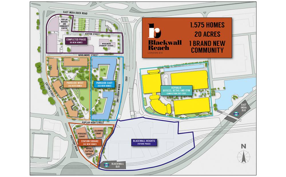 Site plan Blackwall Reach#