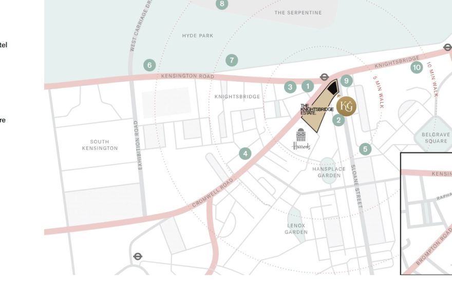 Site plan – Knightsbridge Gardens