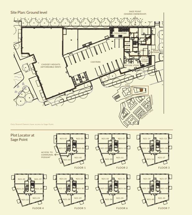 Site plan Sage Point#