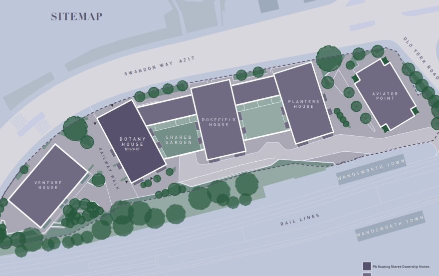 Site plan – Swandon Gardens