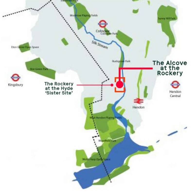 Site plan The Alcove at The Rockery#