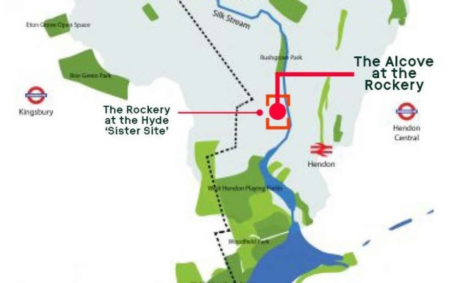 Site plan – The Alcove at The Rockery