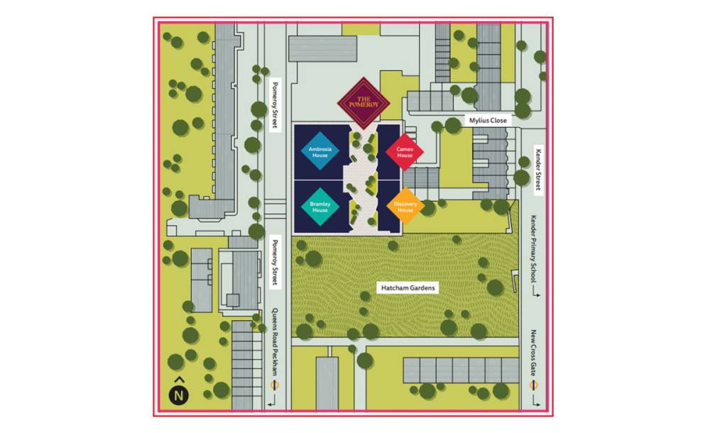 Site plan The Pomeroy#