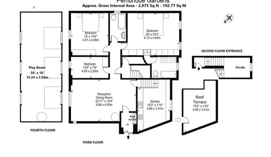 Plans Pembridge Gardens