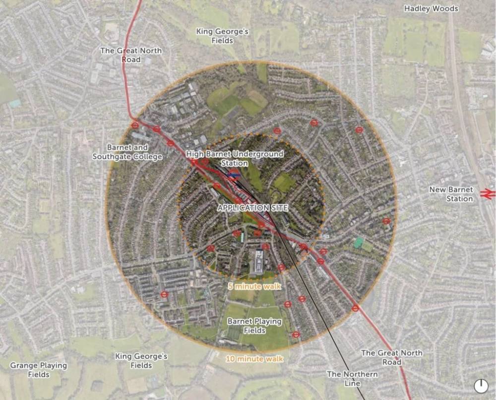 Site plan High Barnet Place#