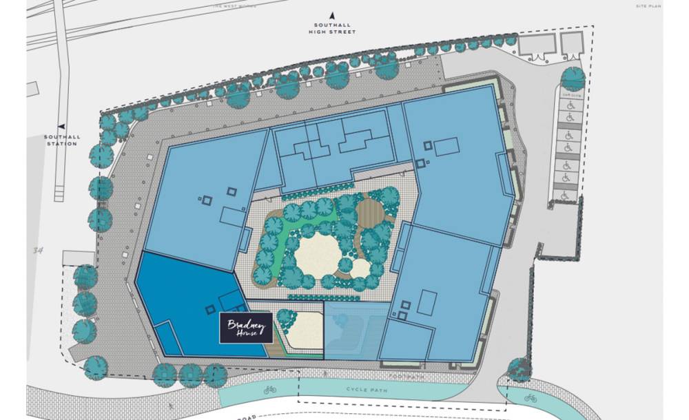 Site plan The West Works#