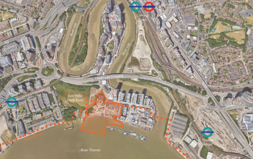 Site plan – Orchard Wharf by Regal London