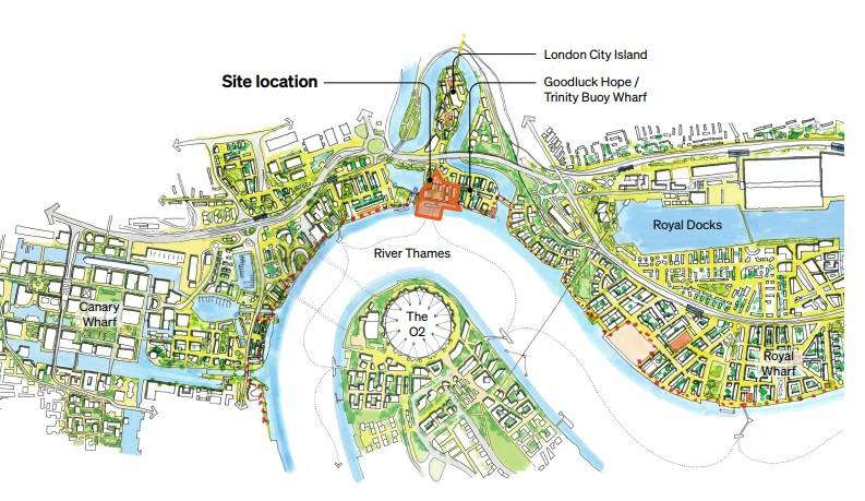 Site plan Orchard Wharf by Regal London#