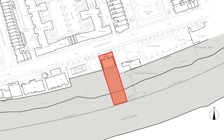 Site plan – 135 Grosvenor Road
