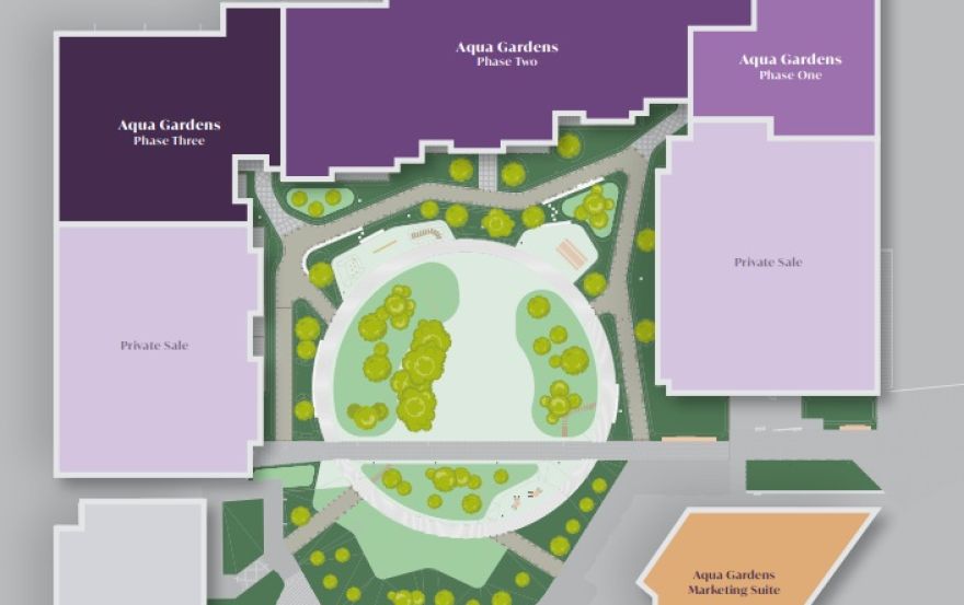 Site plan – Aqua Gardens