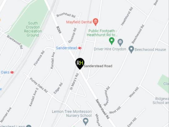 Site plan Sanderstead Road Croydon#