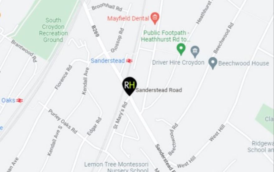 Site plan – Sanderstead Road Croydon