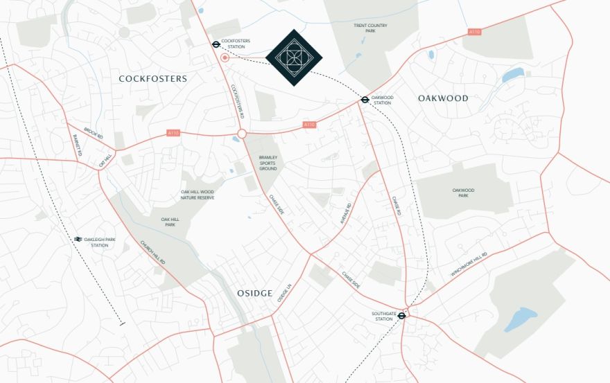 Site plan – Equinox at One One Six Cockfosters