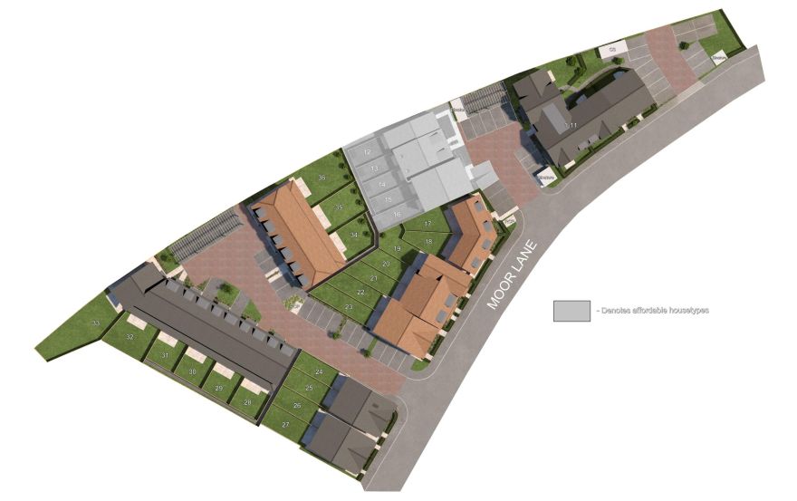 Site plan – Moorfield Mews