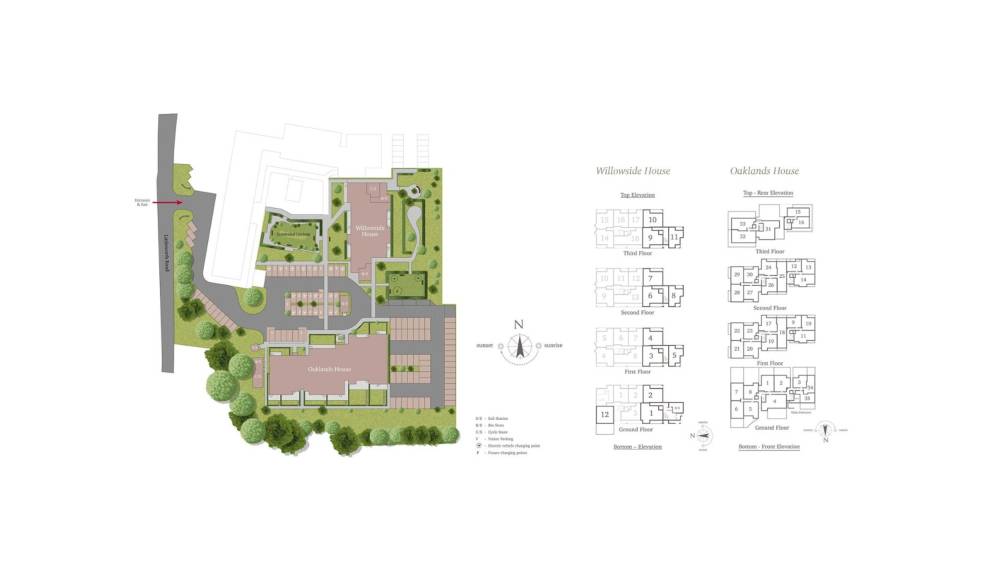 Site plan Oaklands Park#