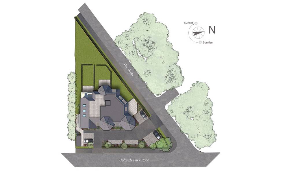 Site plan Uplands Park Place#