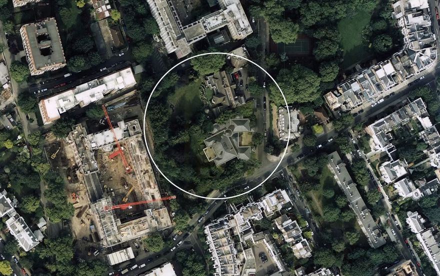 Site plan – 1 Campden Hill