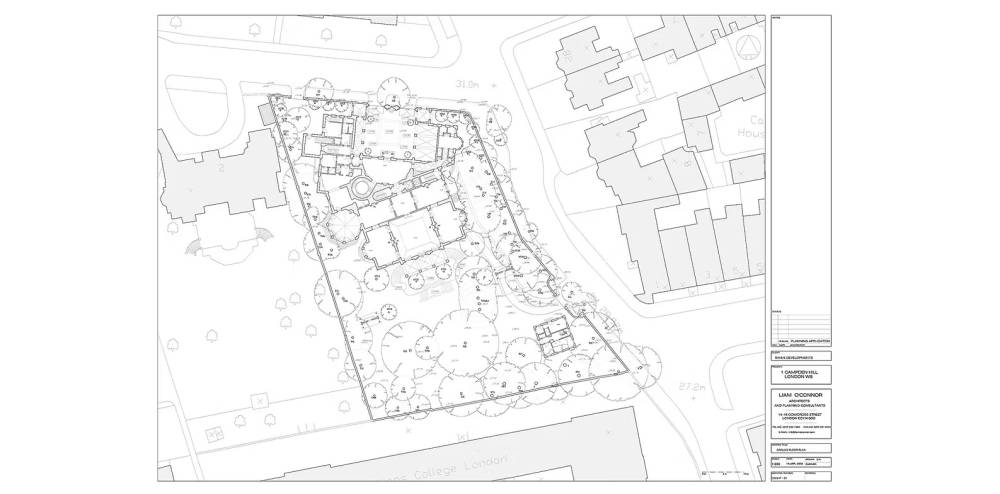 Site plan 1 Campden Hill#
