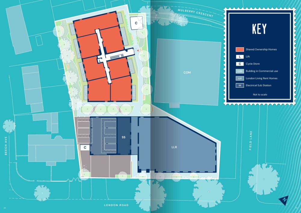 Site plan Post House#