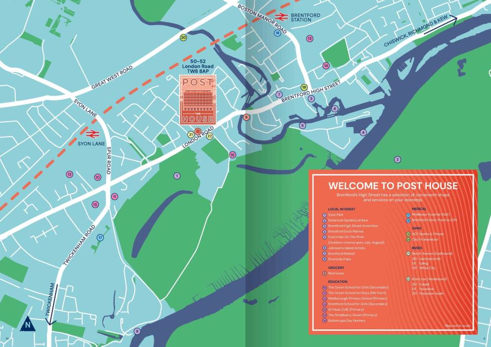 Site plan Post House#