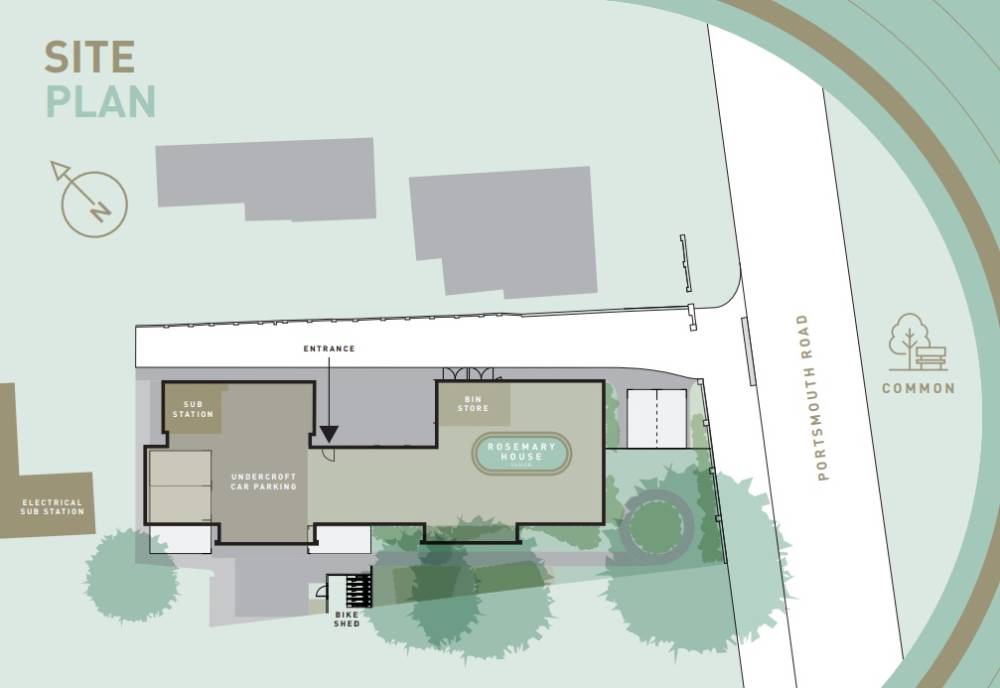 Site plan Rosemary House#