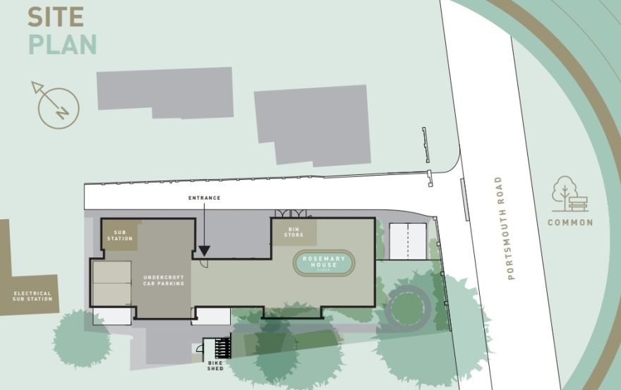 Site plan – Rosemary House