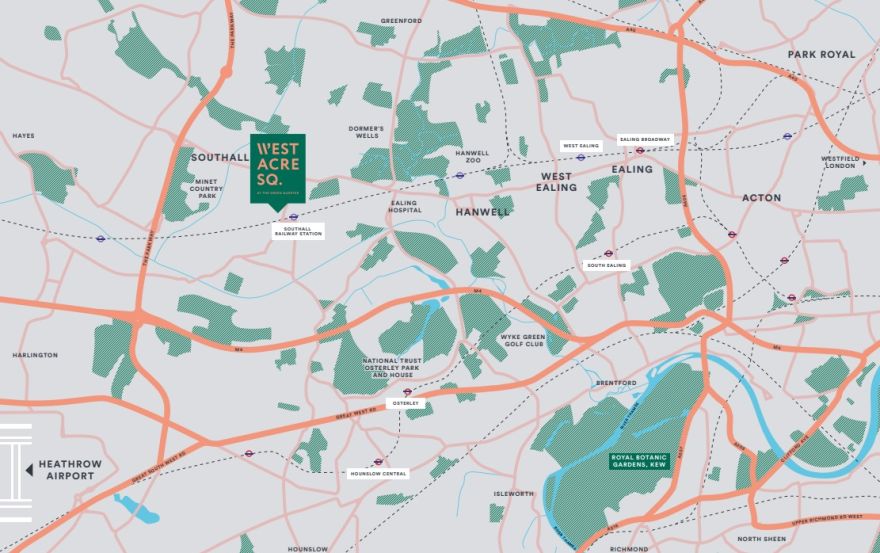 Site plan – West Acre Square