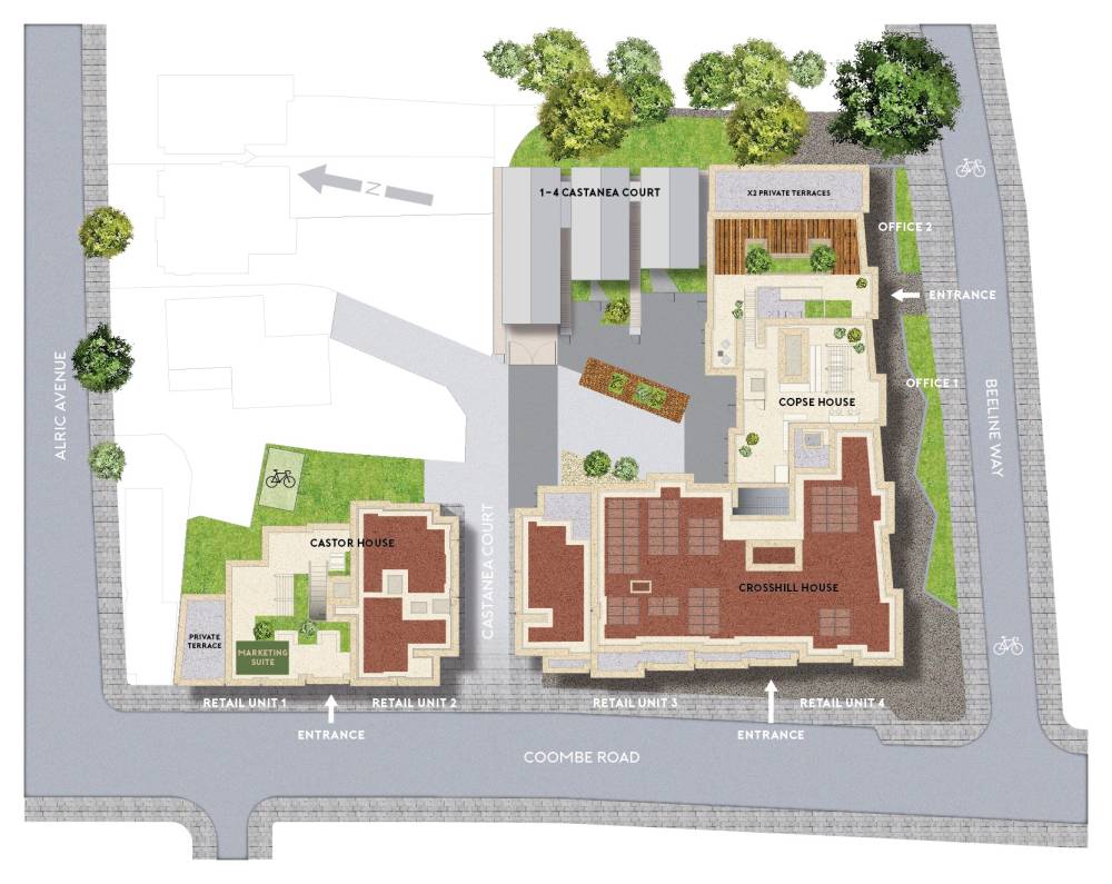 Site plan Castanea Court#