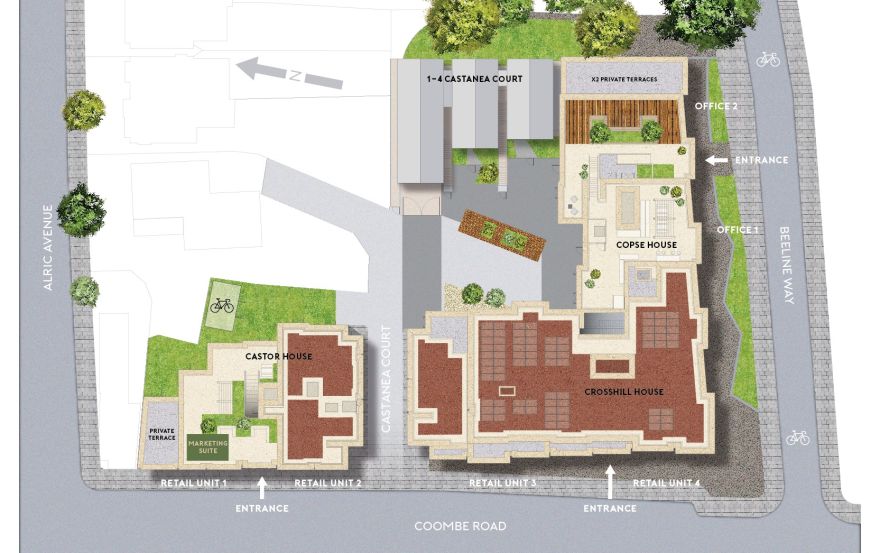 Site plan – Castanea Court