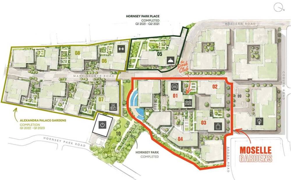 Site plan Alexandra Palace Gardens#