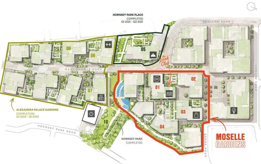 Site plan – Alexandra Palace Gardens