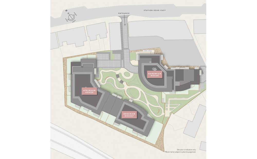 Site plan Courtyard Gardens#